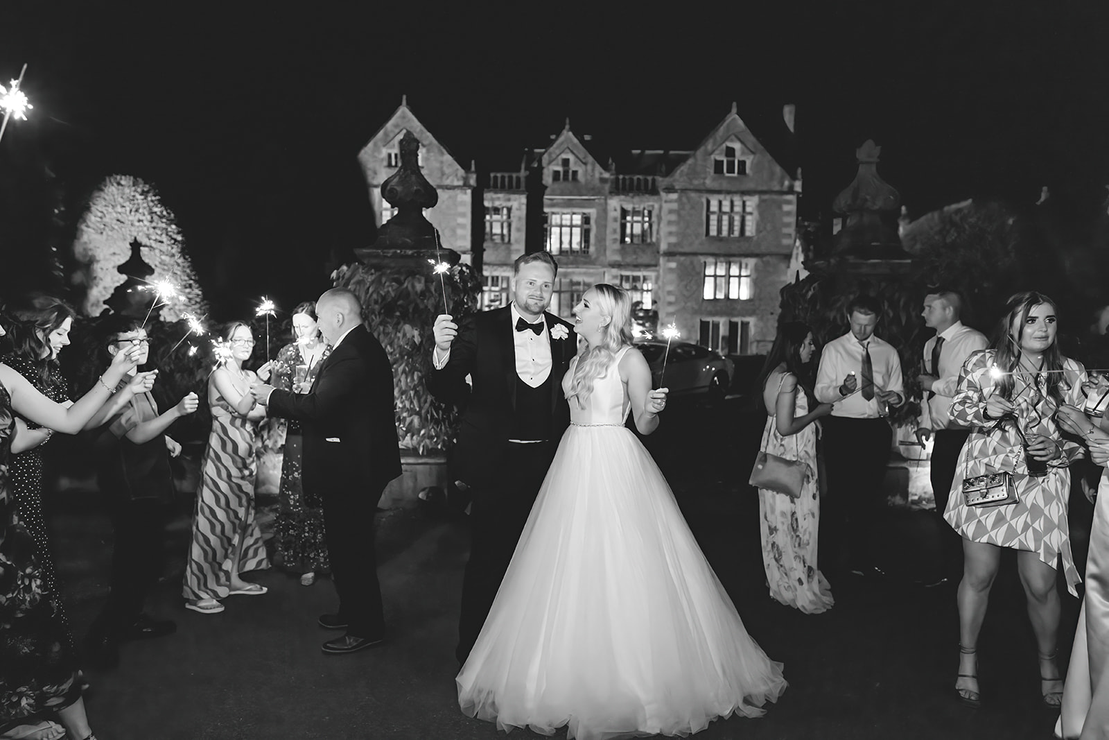 sparklers at dorfold hall, Cheshire