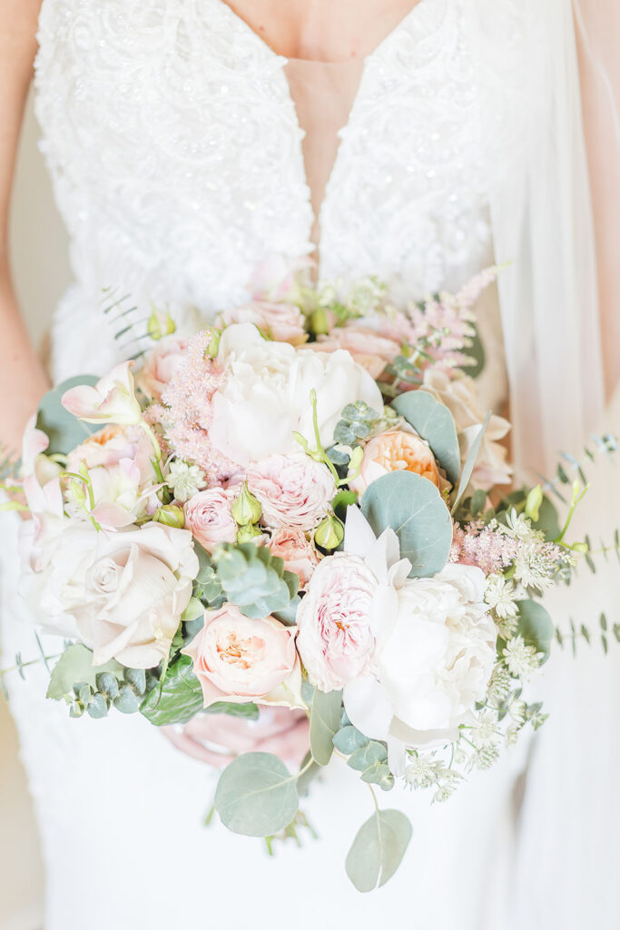 Light and airy blush flowers 