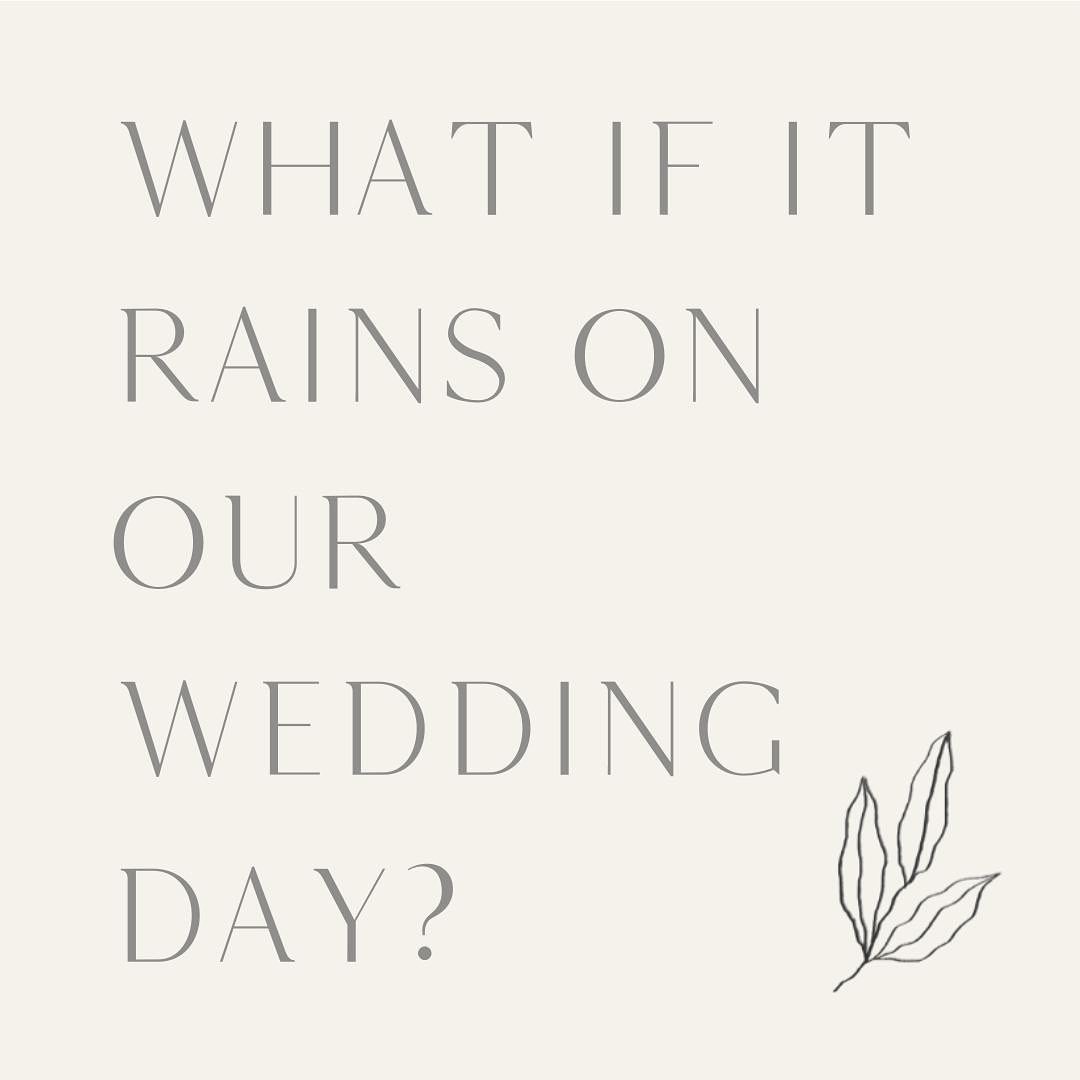 What if it rains on our wedding day
