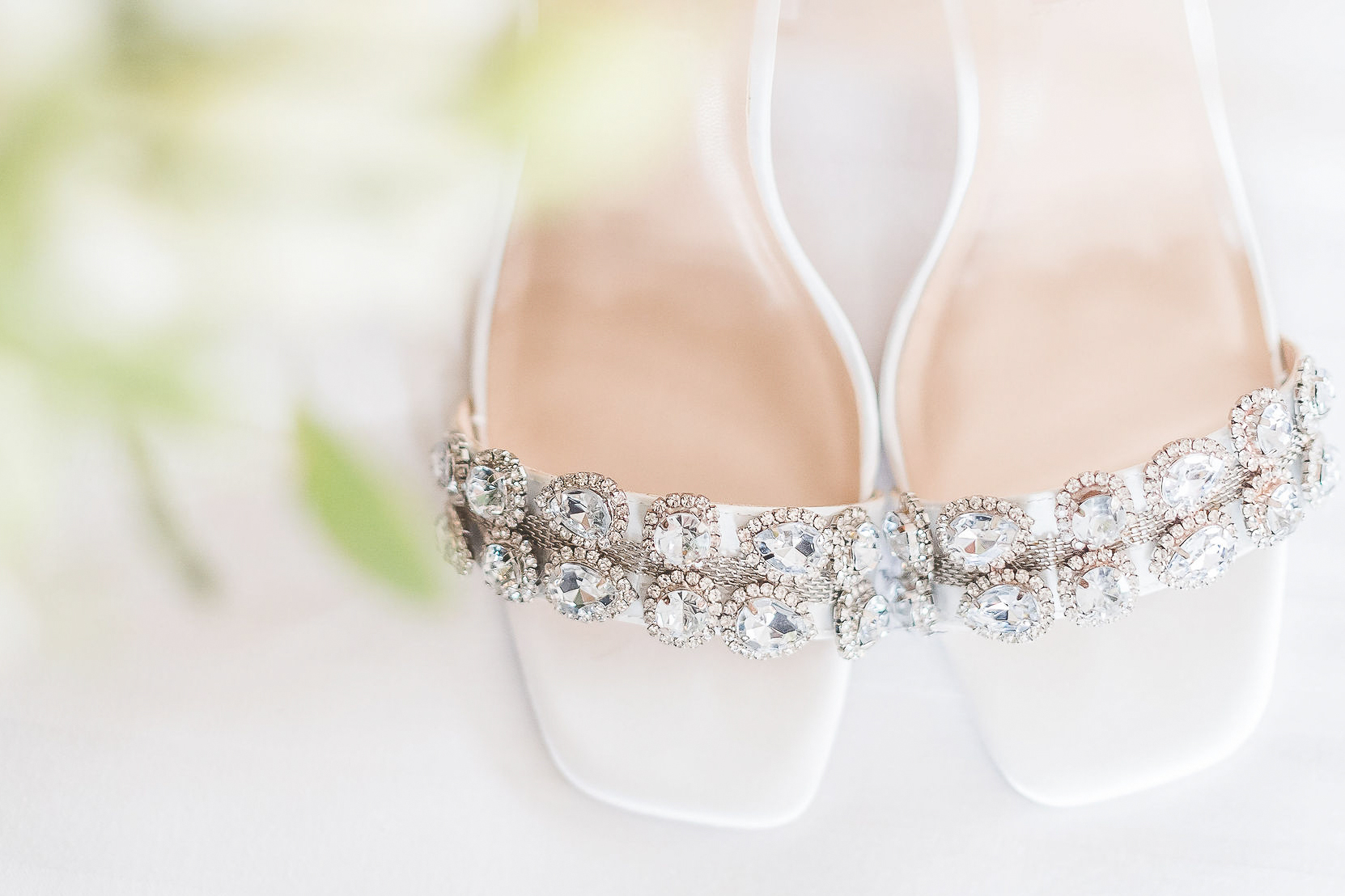 Wedding shoes with diamantés 