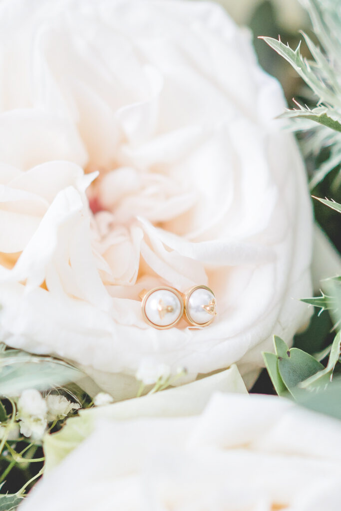 Vivienne Westwood Earrings in bridal flowers