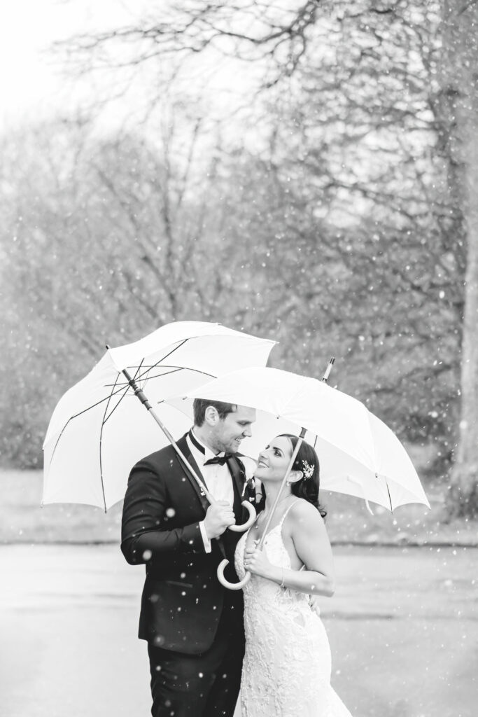 snow portraits wedding photography 